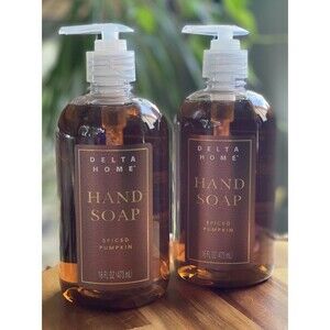 Delta Home 2 Pack Hand Soap Pumpkin Spice 16 FL OZ Each -- 32 oz TOTAL